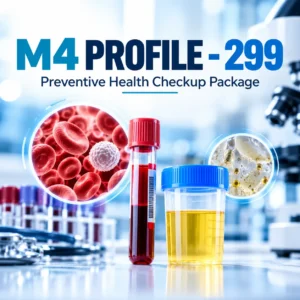 m4 profile health checkup laboratory poster